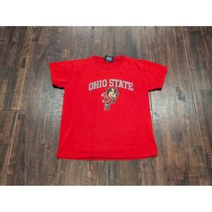Ohio State Buckeyes‎ Shirt Youth Medium Red NCAA College Basketball JanSport Tee